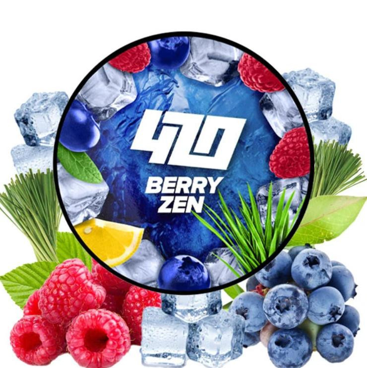 Табак 420 Dark Line Berry Zen (Берри Зен) 100 грамм в интернет магазине кальянов фото 1