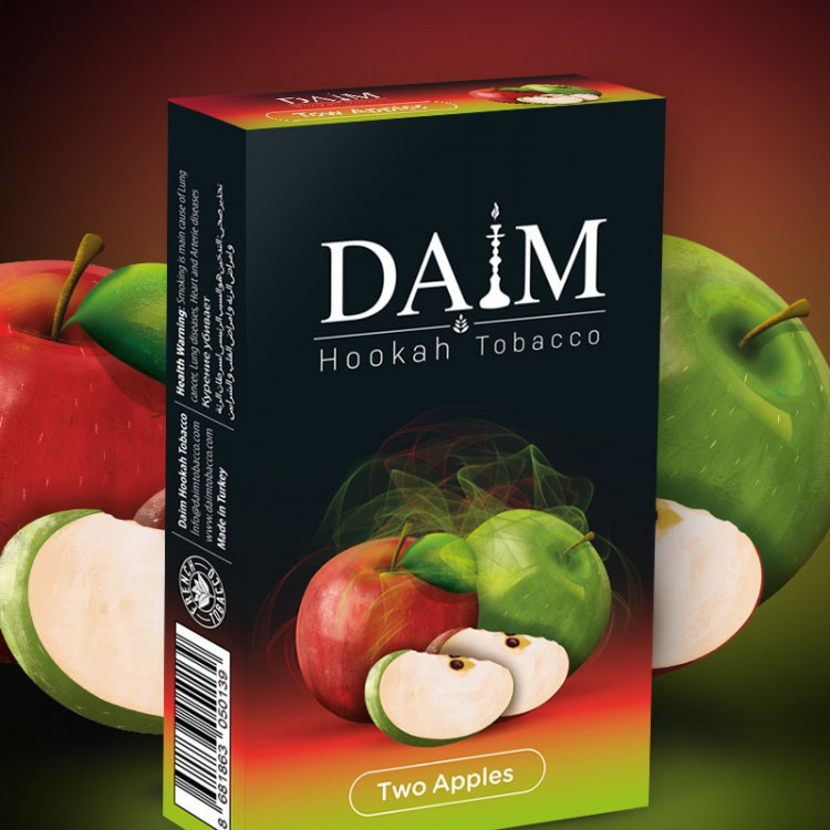 Табак Daim STRONG TWO APPLE (КРЕПКОЕ ДВОЙНОЕ ЯБЛОКО) 50 гр  