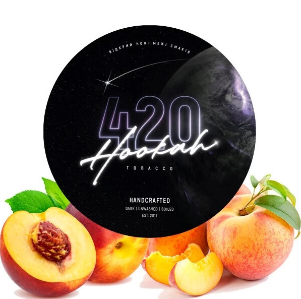 Табак 420 Dark Line Neasty Peach (Персик) 40 грамм  в интернет магазине кальянов фото 1