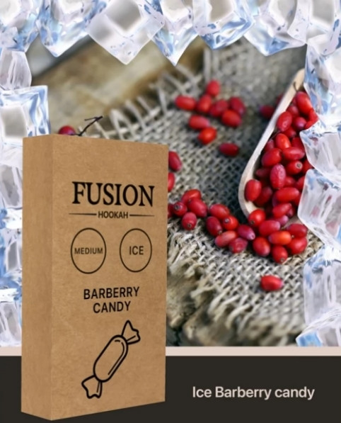 Табак Fusion Medium - Барбарисовая Конфета Лед (Barberry Candy Ice) 100 Грамм  