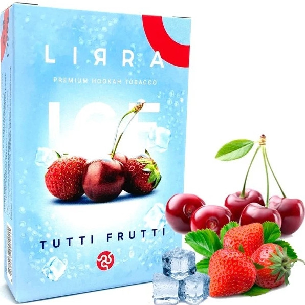 Табак Lirra Ice Tutti Frutti (Тутти Фрутти) 50 грамм  в интернет магазине кальянов фото 1