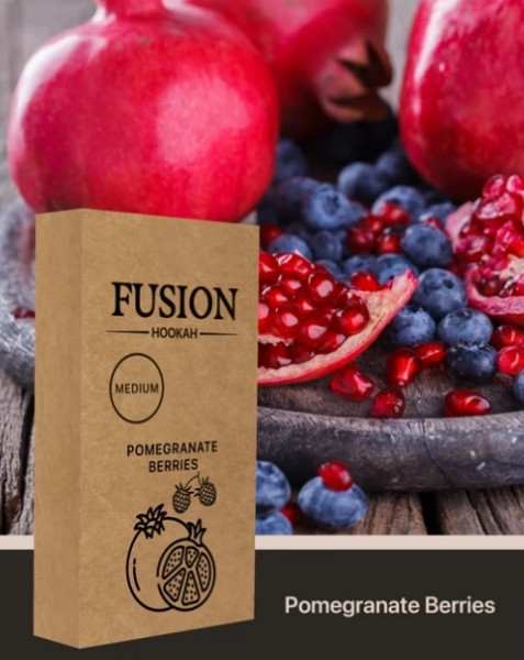 Табак Fusion Medium - Гранат Ягоды (Pomegranate Berry) 100 Грамм  в интернет магазине кальянов фото 1