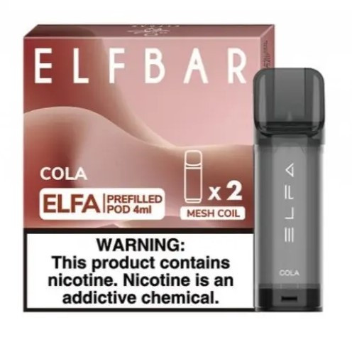 Картридж Elf bar ELFA 4ml Cola (Кола)  в интернет магазине кальянов фото 1