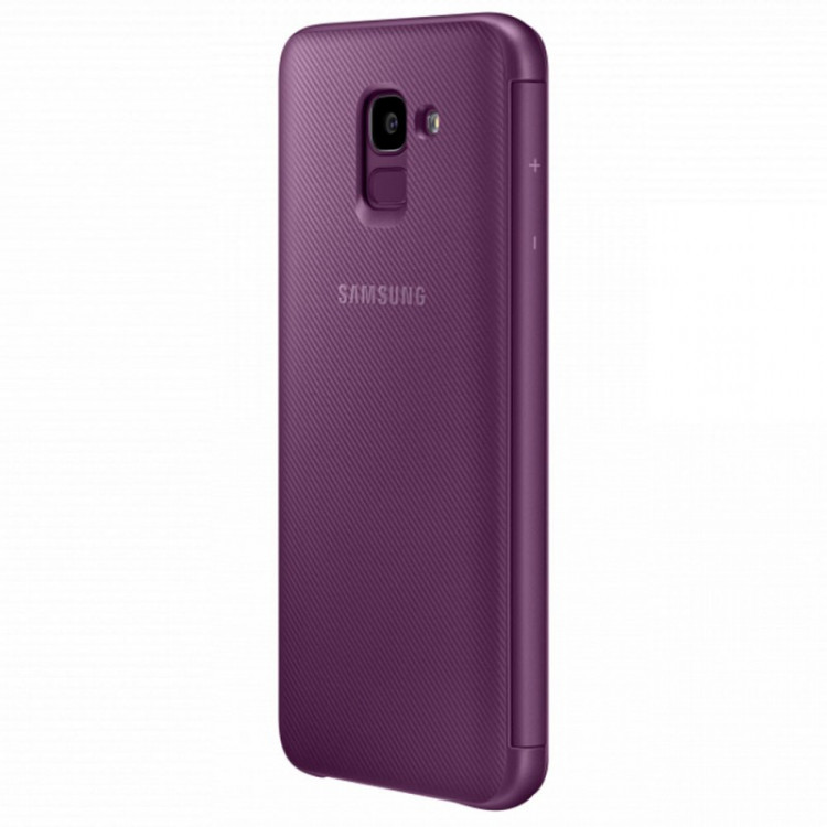 ЧЕХОЛ-КНИЖКА ДЛЯ SAMSUNG GALAXY J6 2018 WALLET COVER EF-WJ600CEEGRU, ЦВЕТ ПУРПУРНЫЙ в интернет магазине кальянов фото 4