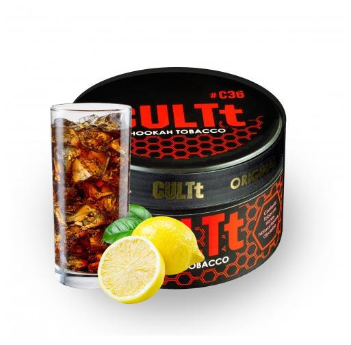 Тютюн CULTt DARK STRONG DS36 Cola Lemon (Кола Лимон) 100 грам в интернет магазине кальянов фото 1