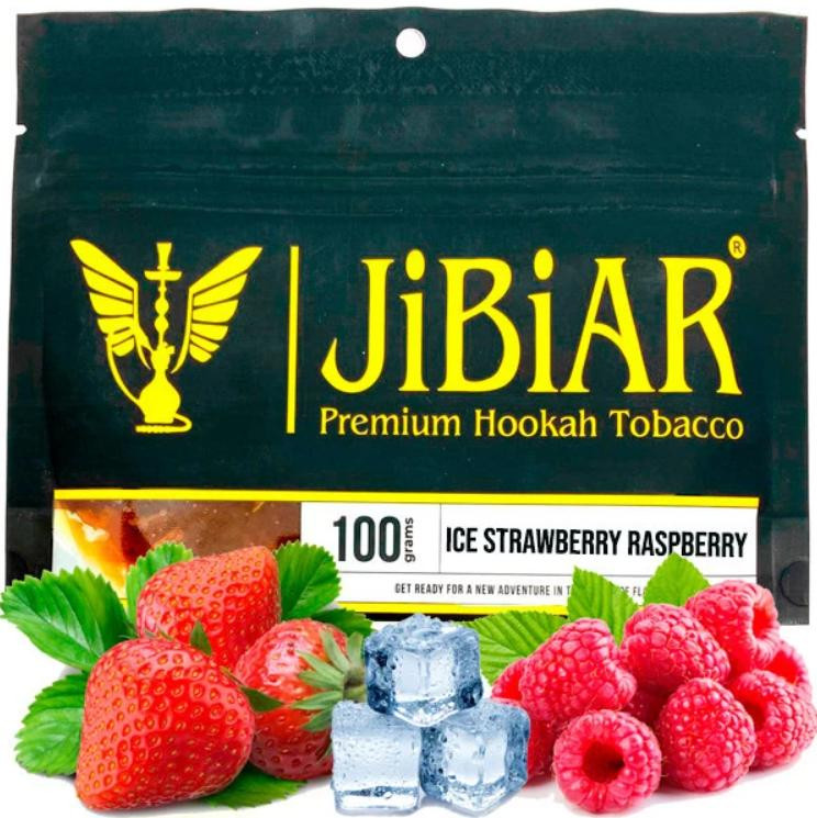 Табак Jibiar Ice Strawberry Raspberry (Клубника Малина Лед) 100 грамм реплика 