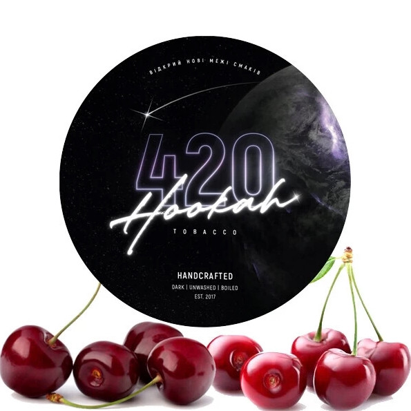Табак 420 Dark Line Punk Cherry (Вишня) 40 грамм  в интернет магазине кальянов фото 1