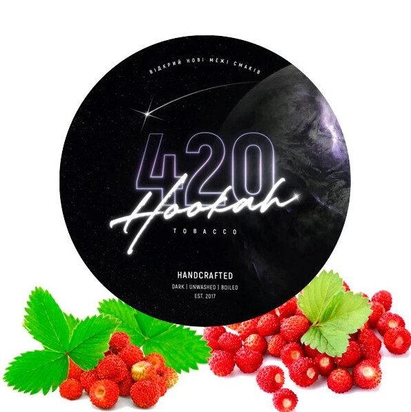Табак 420 Dark Line Wildberry (Земляника) 40 грамм  