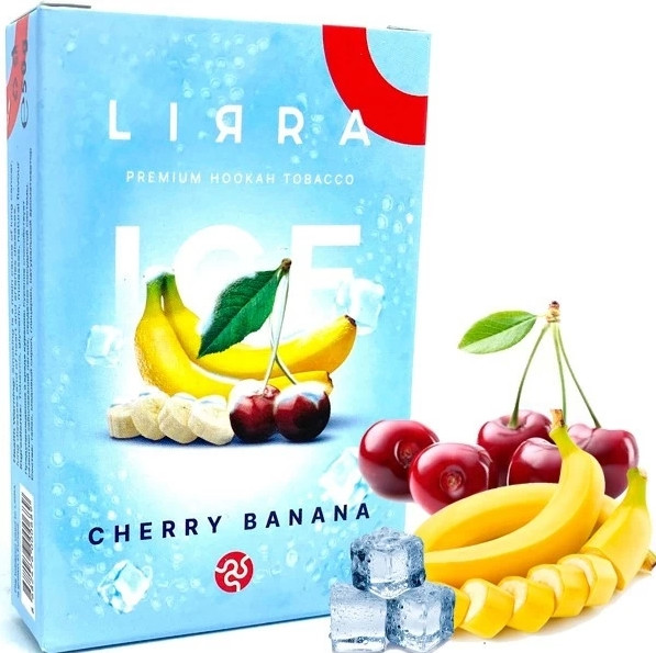 Табак Lirra Ice Cherry Banana (Вишня Банан Лед) 50 грамм  в интернет магазине кальянов фото 1