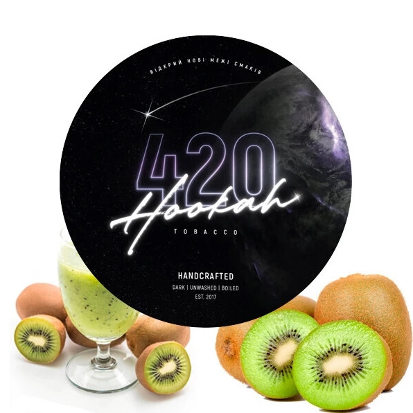 Табак 420 Dark Line Kiwi Smoothie (Киви Смузи) 40 грамм  в интернет магазине кальянов фото 1