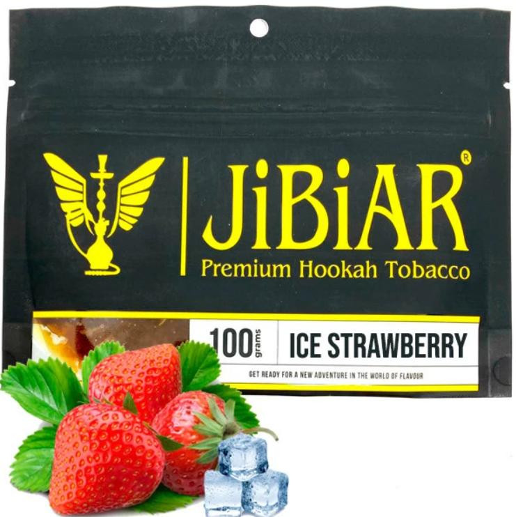Табак Jibiar Ice Strawberry (Клубника Лед) 100 грамм реплика 