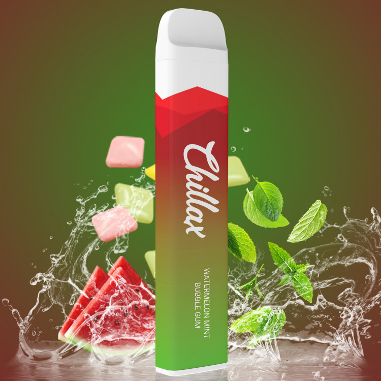 Chillax 1200 WATERMELON MINT BUBBLE GUM (М'ятна жуйка з кавуном) в интернет магазине кальянов фото 1