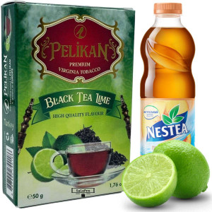 Табак Pelikan Black Tea Lime (Лайм Черный Чай) 50 грамм   