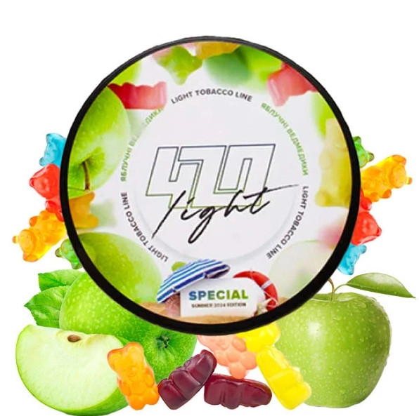 Табак 420 Light Яблочные Мишки 100 грамм    