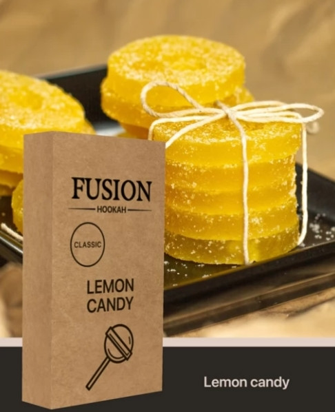 ТАБАК FUSION CLASSIC LEMON CANDY (ЛИМОННАЯ КОНФЕТА) 100 ГРАММ  в интернет магазине кальянов фото 1