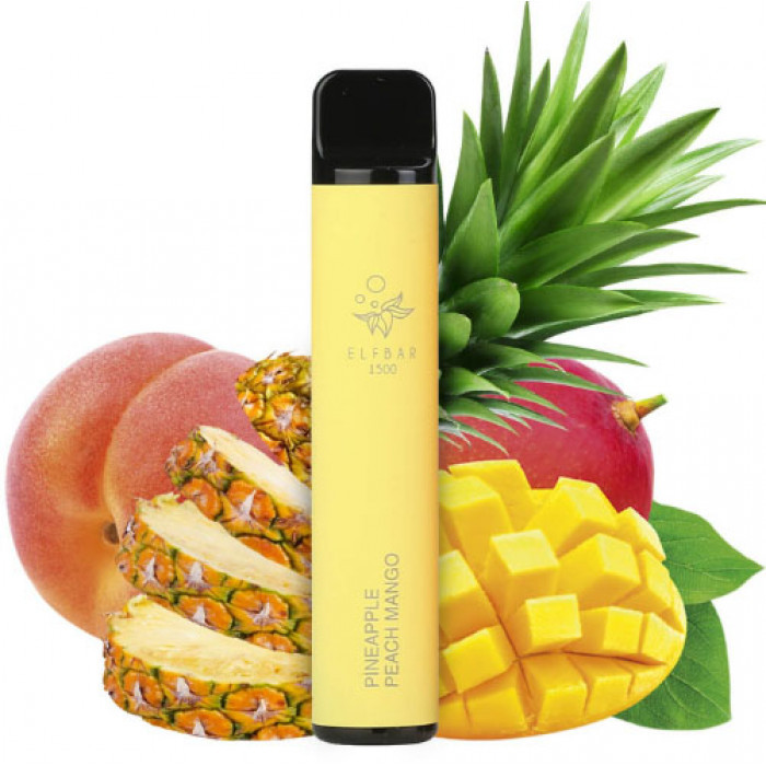 Одноразовая POD система Elf Bar 1500 Pineapple Peach Mango (Ананас Персик Манго) 