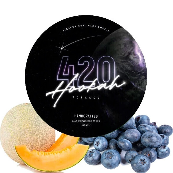 Табак 420 Dark Line Blueberry Melon (Черника Дыня) 40 грамм  в интернет магазине кальянов фото 1