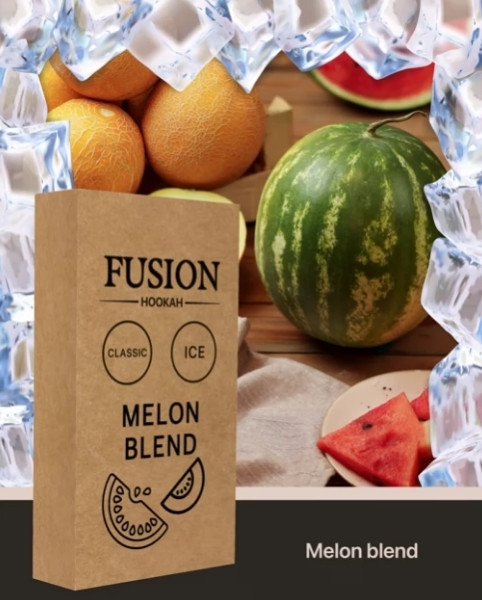 Табак Fusion Classic - Ice Melon Blend (Лед Дыня Арбуз) 100 грамм в интернет магазине кальянов фото 1