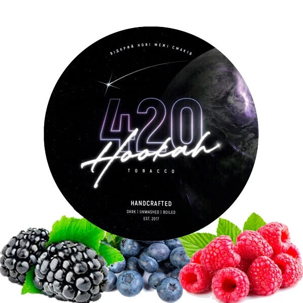 Табак 420 Dark Line Berry Blast (Ягода Бласт) 40 грамм  в интернет магазине кальянов фото 1