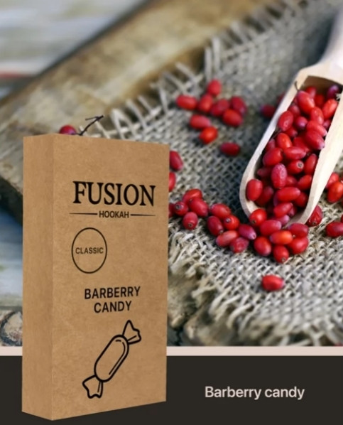 ТАБАК FUSION CLASSIC BARBERRY CANDY (БАРБАРИСОВАЯ КОНФЕТА) 100 ГРАММ   в интернет магазине кальянов фото 1
