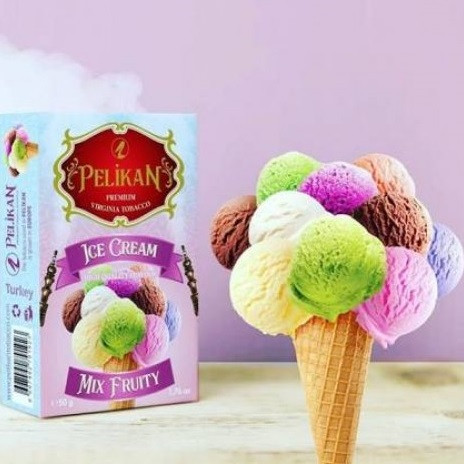 Табак Pelikan Ice Cream Mix Fruity (Фруктовое Мороженое) 50 грамм 
