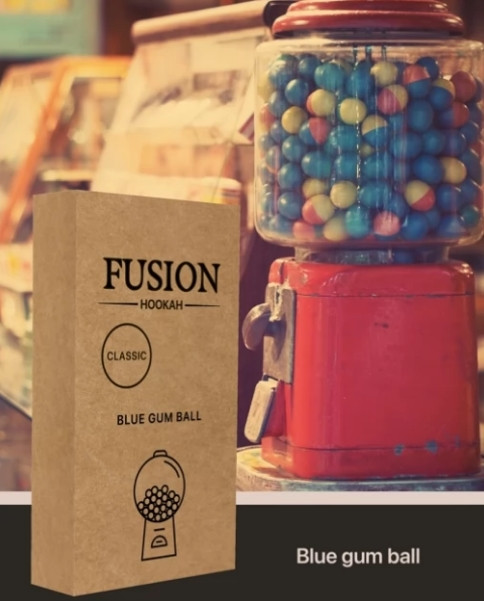 Табак Fusion Classic - Черничная жвачка (Blue gum ball) 100 Грамм   в интернет магазине кальянов фото 1