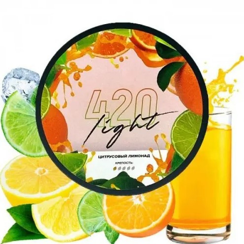 Табак 420 Light Цитрусовый лимонад 100 грамм  