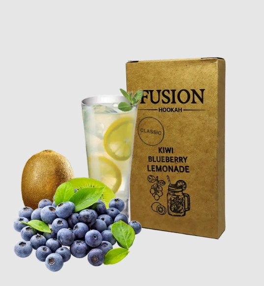 Табак Fusion Classic - Kiwi blueberry lemonad (Киви Голубика Лимонад) 100 грамм в интернет магазине кальянов фото 1