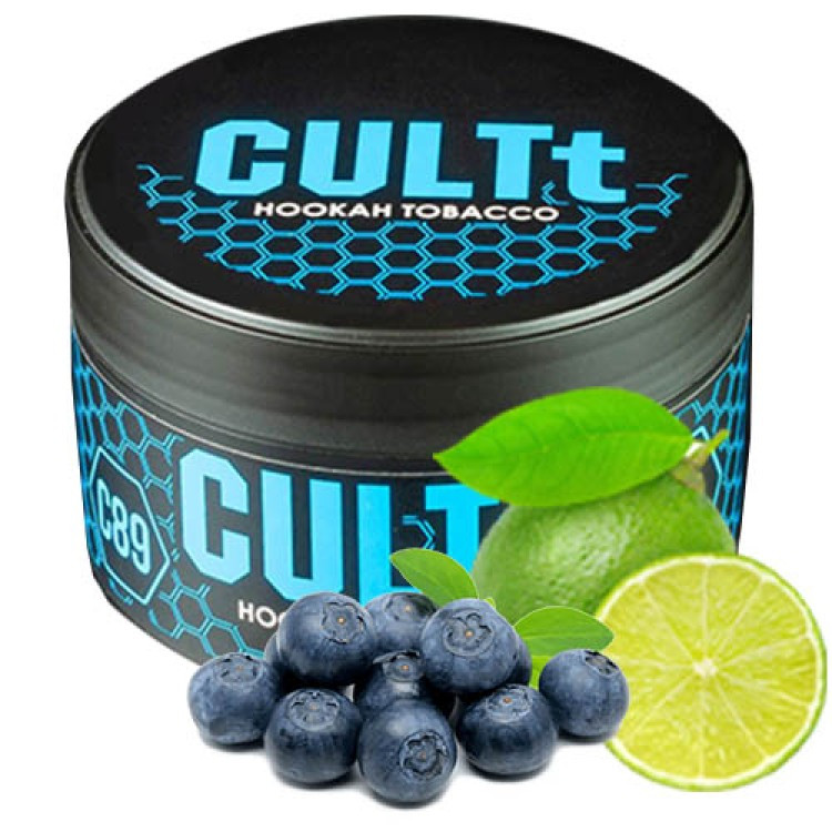 Табак CULTt C89 Blueberry Lime (Черника Лайм) 100 грамм   в интернет магазине кальянов фото 1