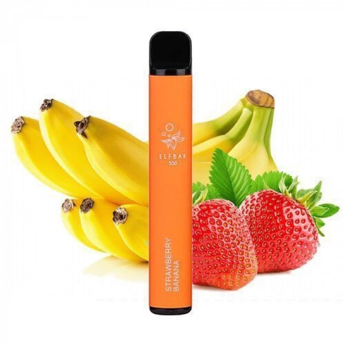 Одноразовая POD система Elf Bar 1500 Banana Strawberry (Банан Клубника) 