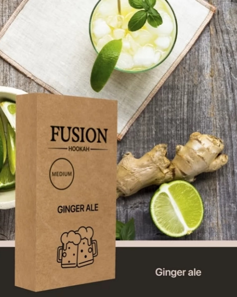 Табак Fusion Medium - Имбирный эль (Ginger Ale) 100 Грамм в интернет магазине кальянов фото 1