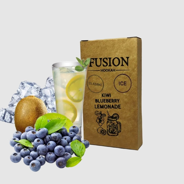Табак Fusion Classic - Ice Kiwi blueberry lemonad (Лед Киви Голубика Лимонад) 100 грамм в интернет магазине кальянов фото 1