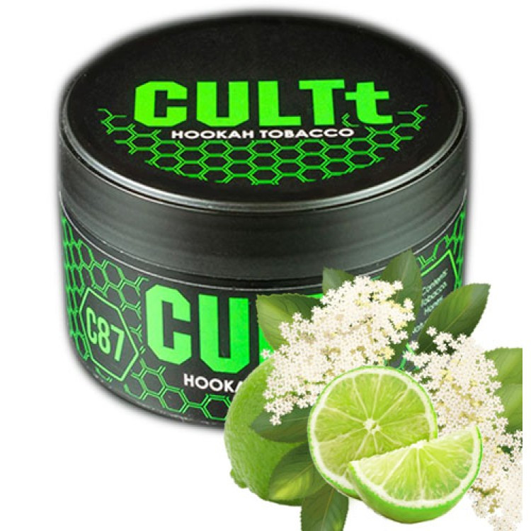Табак CULTt C87 Lime Elderberry (Лайм Бузина) 100 грамм    в интернет магазине кальянов фото 1