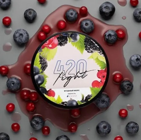 Табак 420 Light Ягодный Морс 100 грамм  