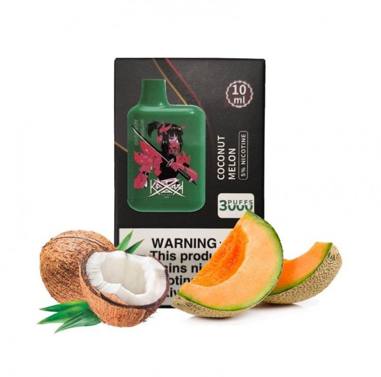 Одноразовая электронная сигарета Katana 3000 Coconut Melon в интернет магазине кальянов фото 1