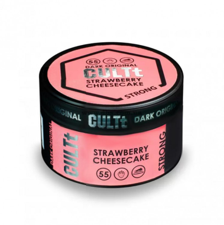 Тютюн CULTt DARK STRONG DS55 Strawberry Cheesecake (Полуничний Чізкейк) 100 грам в интернет магазине кальянов фото 1