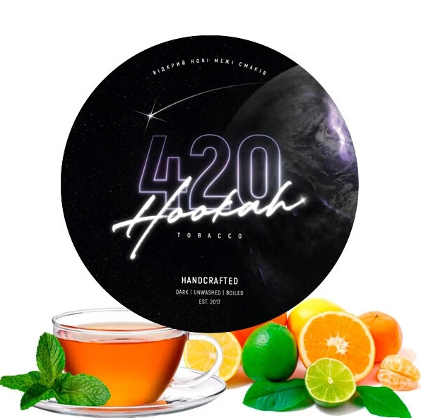 Табак 420 Dark Line Citrus Tea (Цитрус Чай) 40 грамм в интернет магазине кальянов фото 1