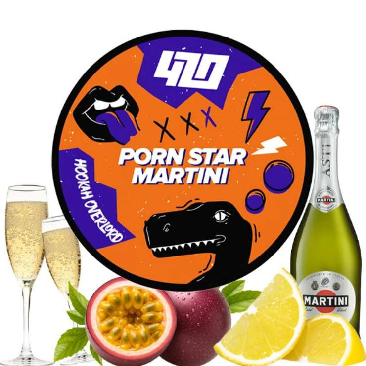 Табак 420 Dark Line Porn Star Martini (Лимон, Маракуйя, Шампанское) 100 грамм 