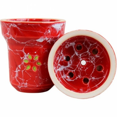 Чаша для кальяна Solaris Eva (Red and White) 