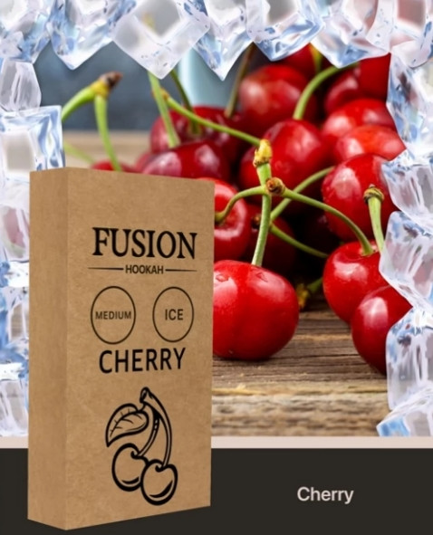 Табак Fusion Medium - Ice Cherry (Лед Вишня) 100 грамм в интернет магазине кальянов фото 1