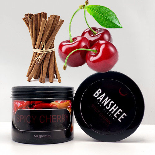 ЧАЙНАЯ СМЕСЬ ДЛЯ КАЛЬЯНА BANSHEE DARK - SPICY CHERRY (ПРЯНАЯ ВИШНЯ) 50 ГРАММ  