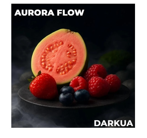 Табак DARKUA Aurora Flow (Гуава Ягоды) 100 грамм в интернет магазине кальянов фото 1