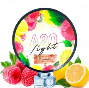 Табак 420 Light Айс Лимон Малина 100 грамм  