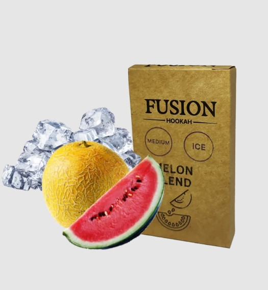 Табак Fusion Medium - Ice Melon Blend (Лед Дыня Арбуз) 100 грамм в интернет магазине кальянов фото 1