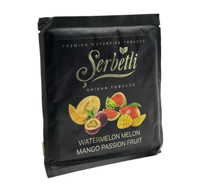 Табак Serbetli Watermelon Melon Mango Passion fruit (Арбуз Дыня Манго Маракуйя) 100 грамм в интернет магазине кальянов фото 1