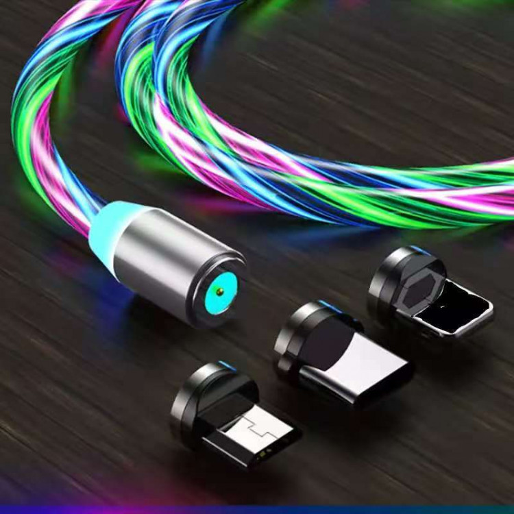 Шнур для зарядки Iphone айфона Lightning to USB Cable (1m) новогодний на магните 