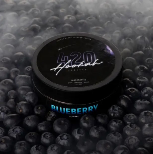 Табак 420 Blueberry (Черника) 25 грамм в интернет магазине кальянов фото 1