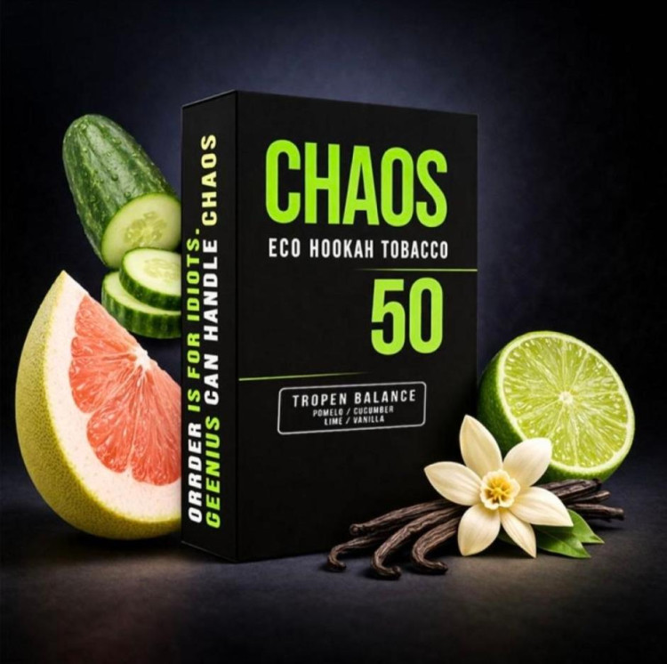 Табак Chaos Tropen Balance (Помело Огурец Лайм Ваниль) 50 грамм 