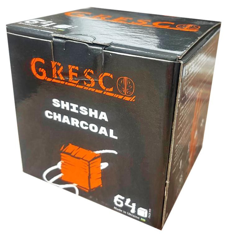 Уголь Gresco 64 кубика 1 кг 26 мм 
