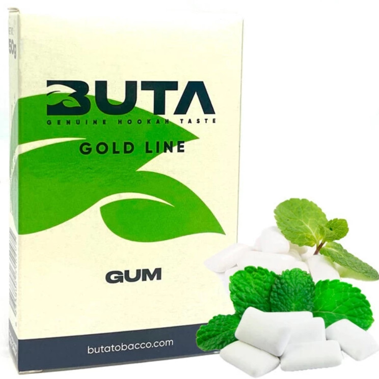 Табак Buta Gold Line Gum (Жвачка) 50 грамм в интернет магазине кальянов фото 1